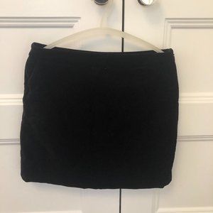 & other stories black velvet skirt